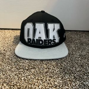 Oakland Raiders Flat Brim Hat